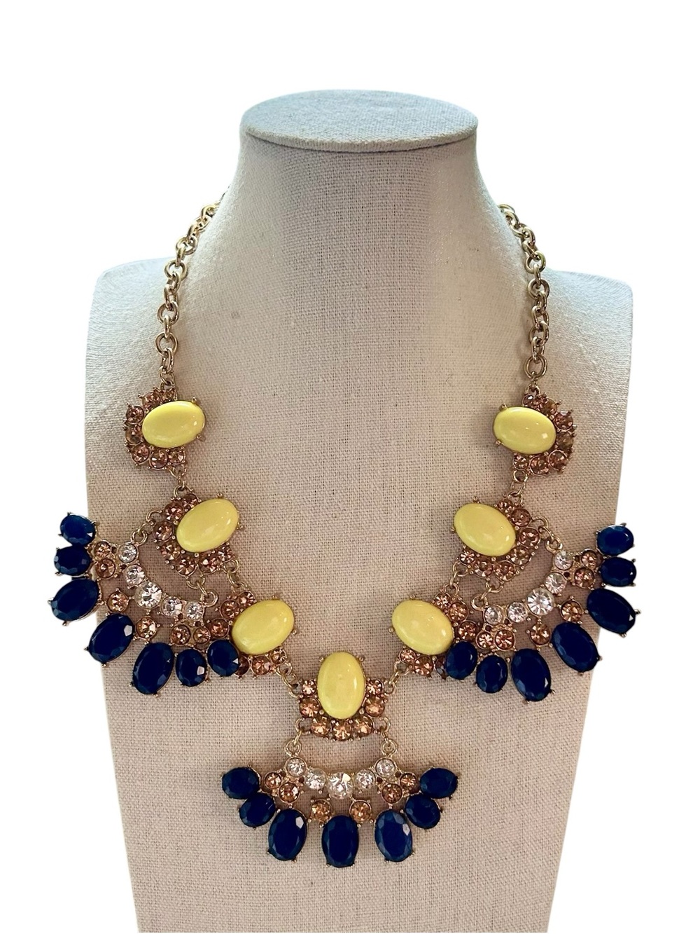 Fabulous Multi-colored Bib Statement Necklace